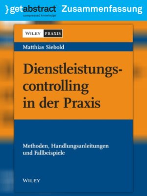 cover image of Dienstleistungscontrolling in der Praxis (Zusammenfassung)